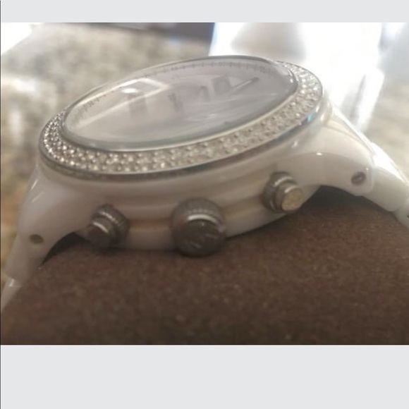 Michael Kors Crystal White Ceramic Watch MK5188 main image 4